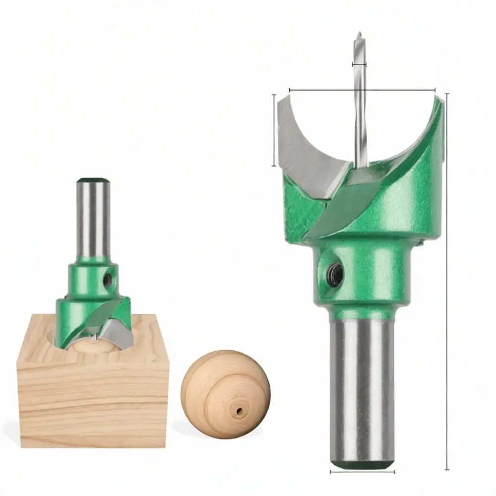 Tungsten Steel Buddha Bead Cutter Woodworking Milling Bit Precision Drill Tool For Wooden Bracelet Sphere Craft