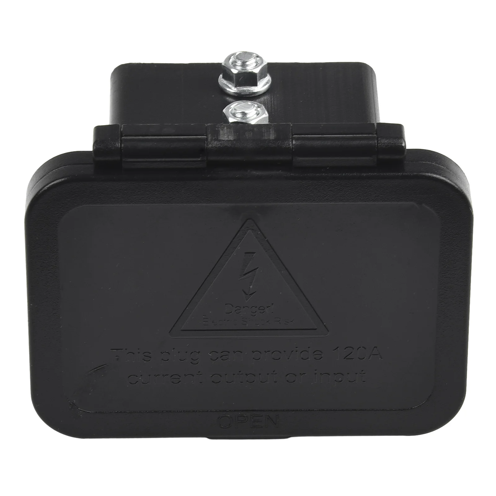 120A Recessed Bracket for Panel Mounting of High Current Connectors with Cover for Caravan RV Boat and Automotive Applications