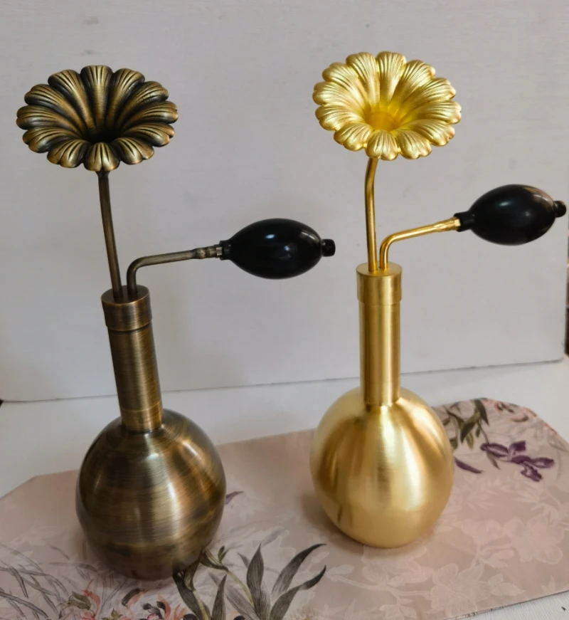 Copper scent bottle SPA hydrotherapy copper funnel scent, brass scent, Baijiu essential oil perfume, scent coffee beans