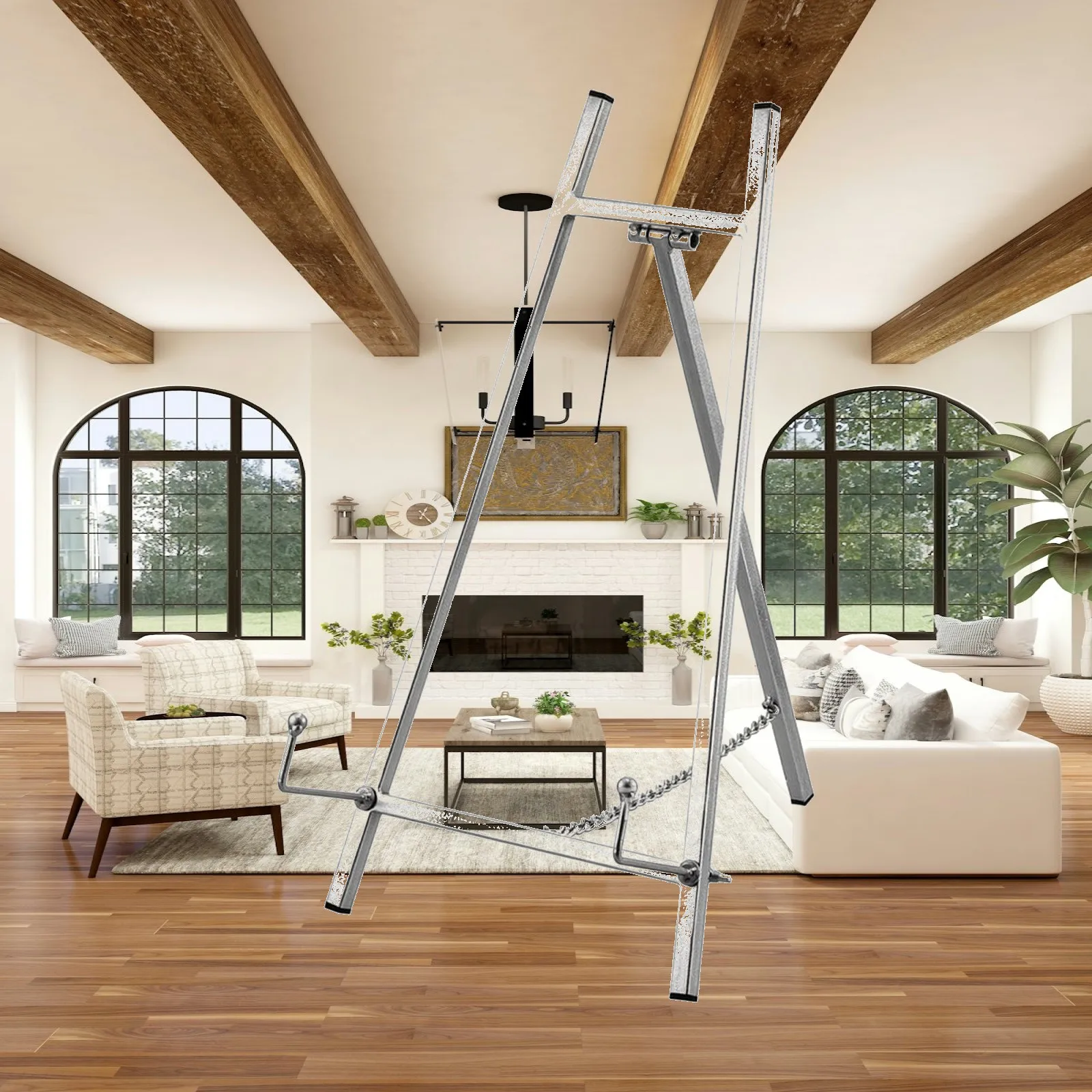 Iron Wedding Photo Stand Tripod Easel for Sign Display Floor Frame Holder Decor