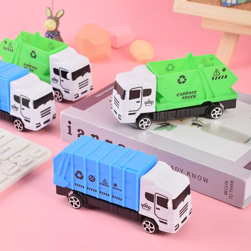 Children\'s Garbage Truck Inertia Back To The Car Toys Sanitation Car Garbage Children\'s Educational Toys Inertia Car Toys