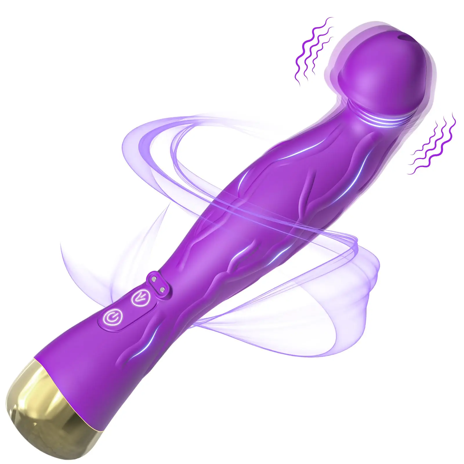 

G Spot Vibrator Sex Toys - Realistic Dildo Vibrators, Women Sex Toy with Lifelike Glans & Veins, 5 Wiggling & 10 Vibrat