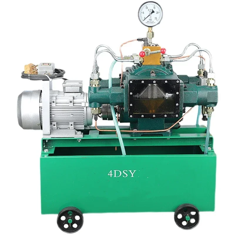 مضخة اختبار الضغط الكهربائي 4DSY25-1000 كجم اختبار ضغط خط الأنابيب اضغط على أربع أسطوانات مضخة ضغط أنابيب المياه ذات الضغط العالي #5