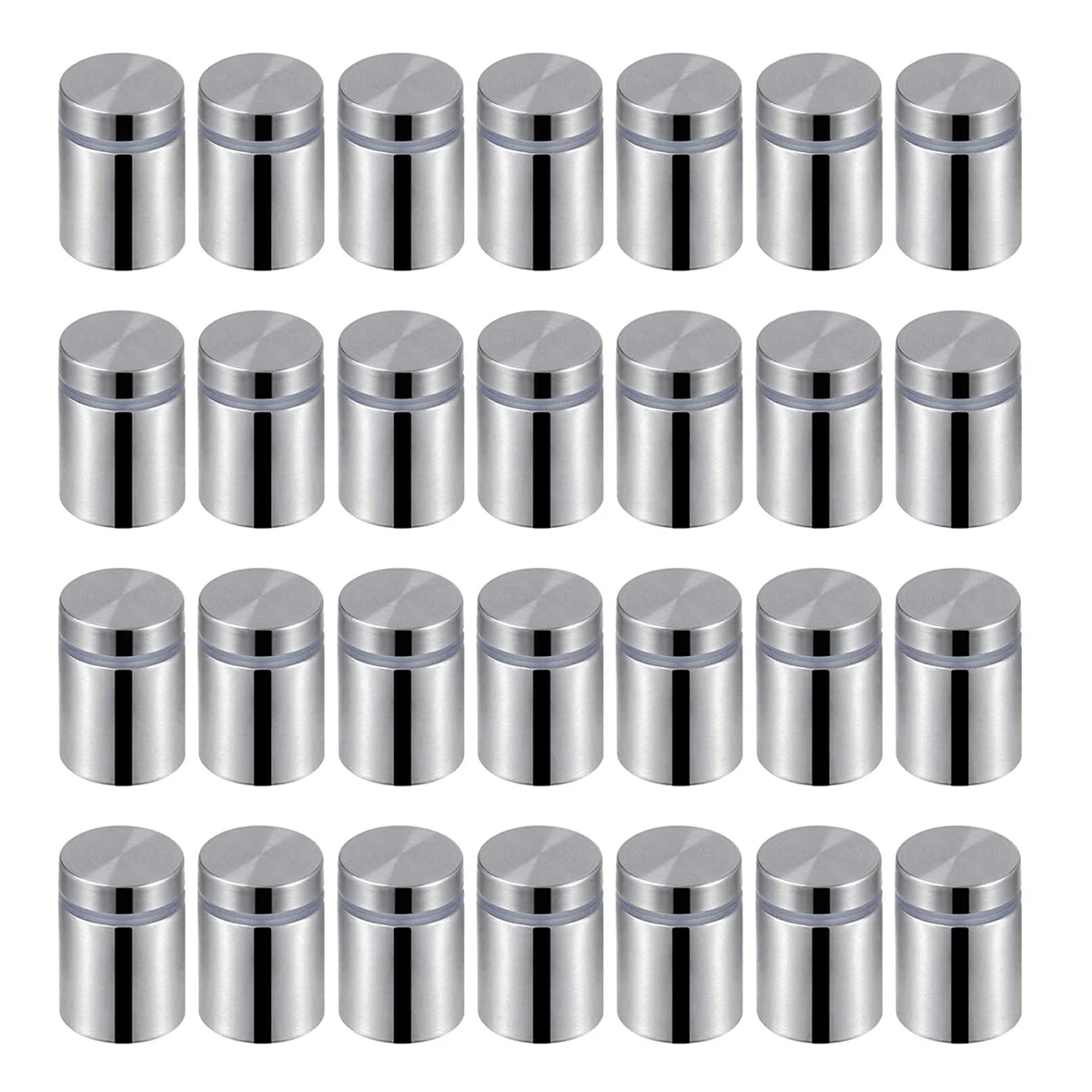 

40pcs Advertising Sign Nails Stainless Steel Glass Acrylic Screw 12mm Diameter 25mm Height For Display Mounting Hardware