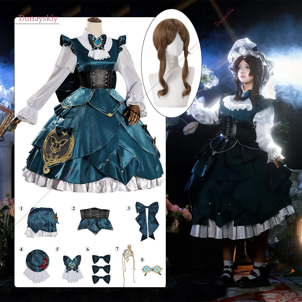 

Identity Ⅴ Gardener‌ Cosplay Costume Emma Woods Uniform Women Sweet Princess Puff Sleeve Y2k Lolita Dress Halloween Party Outfit