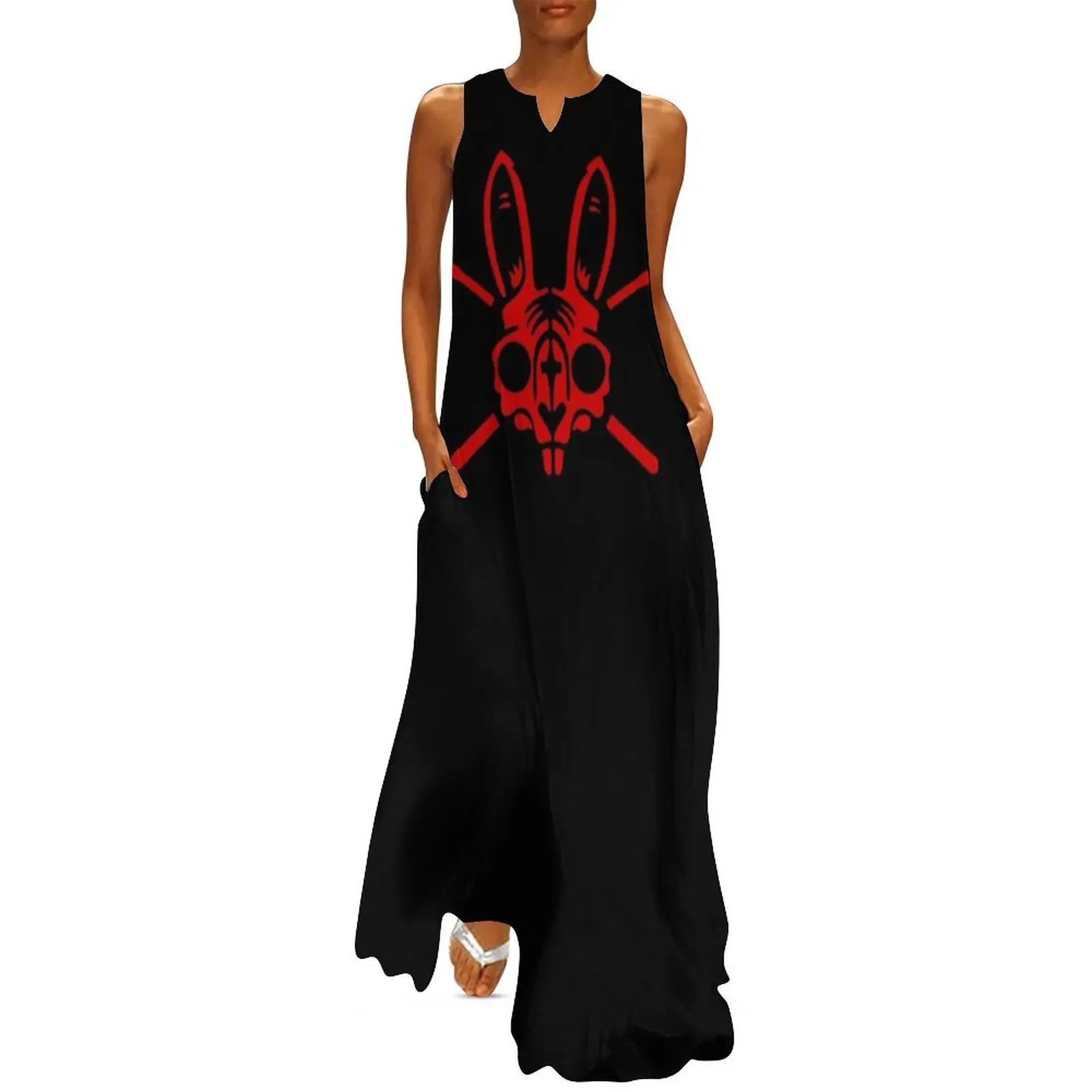 

BUNNY HEAD Long Dress elegant chic women dresses promotion clothes for woman Clothing