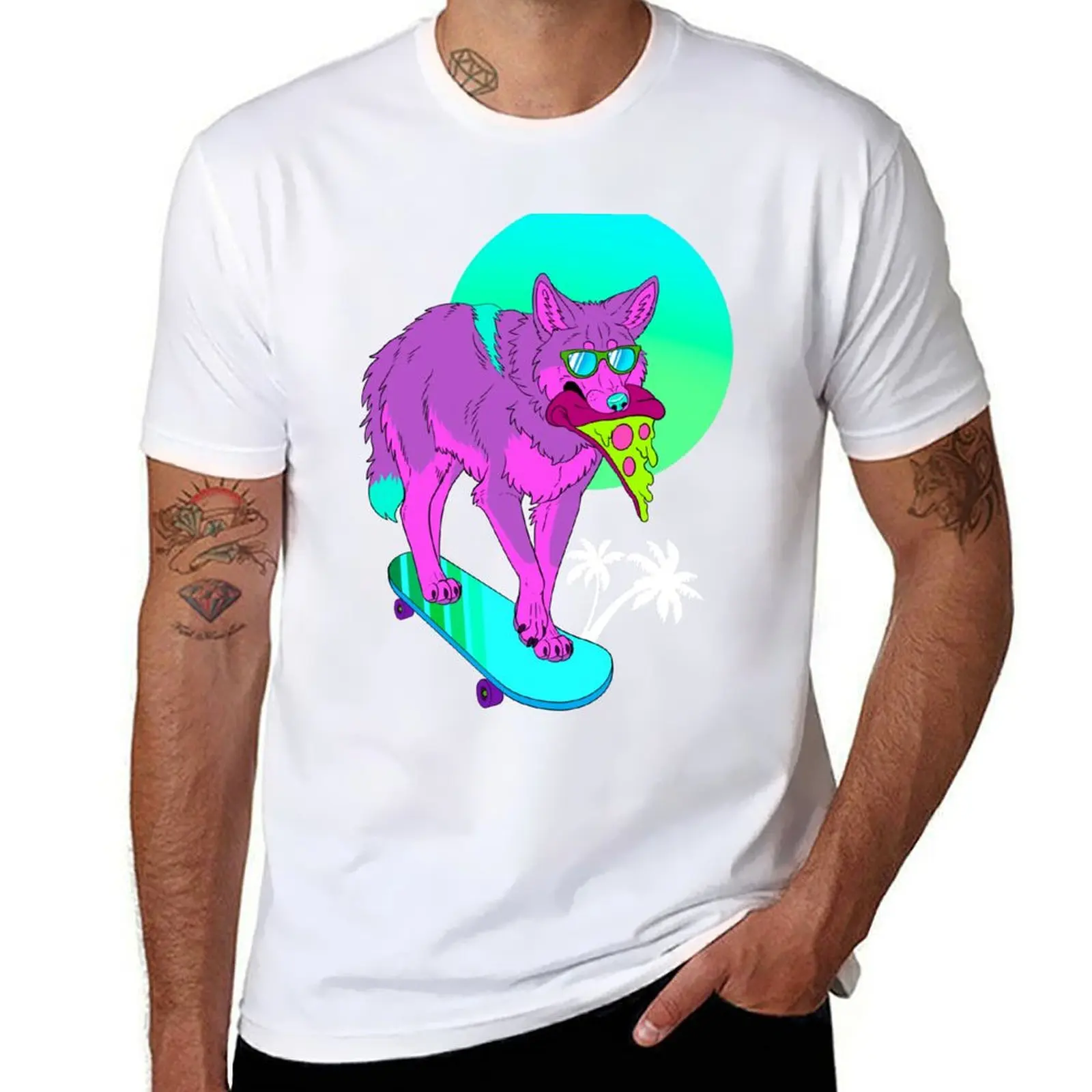 

Nightshift Retrowave Coyote T-Shirt t shirt custom print black cotton t-shirt plain for man package essential t shirt T-Shirt