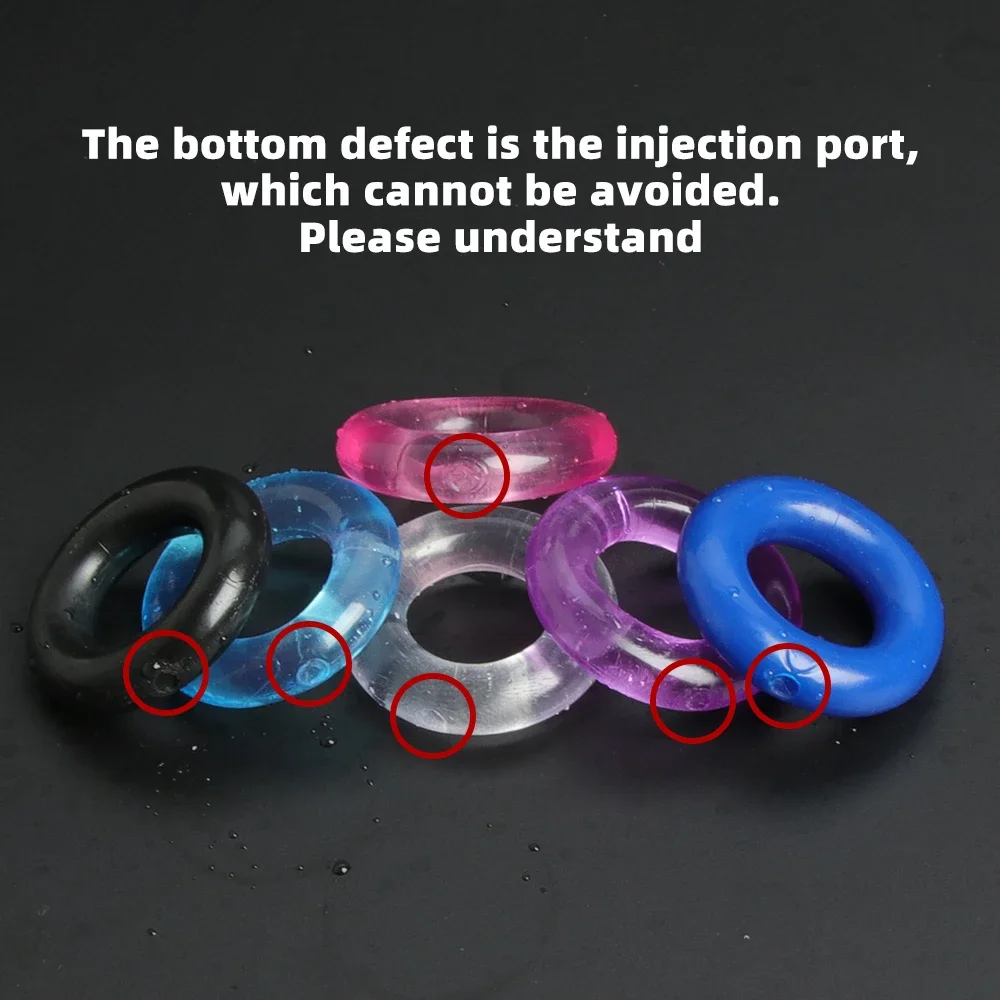 6 قطعة خاتم الديك للرجال تأخير القذف سيليكون القضيب الدائري مجموعة منتجات للبالغين خواتم الذكور دائم الانتصاب الجنس لعب للزوجين #2