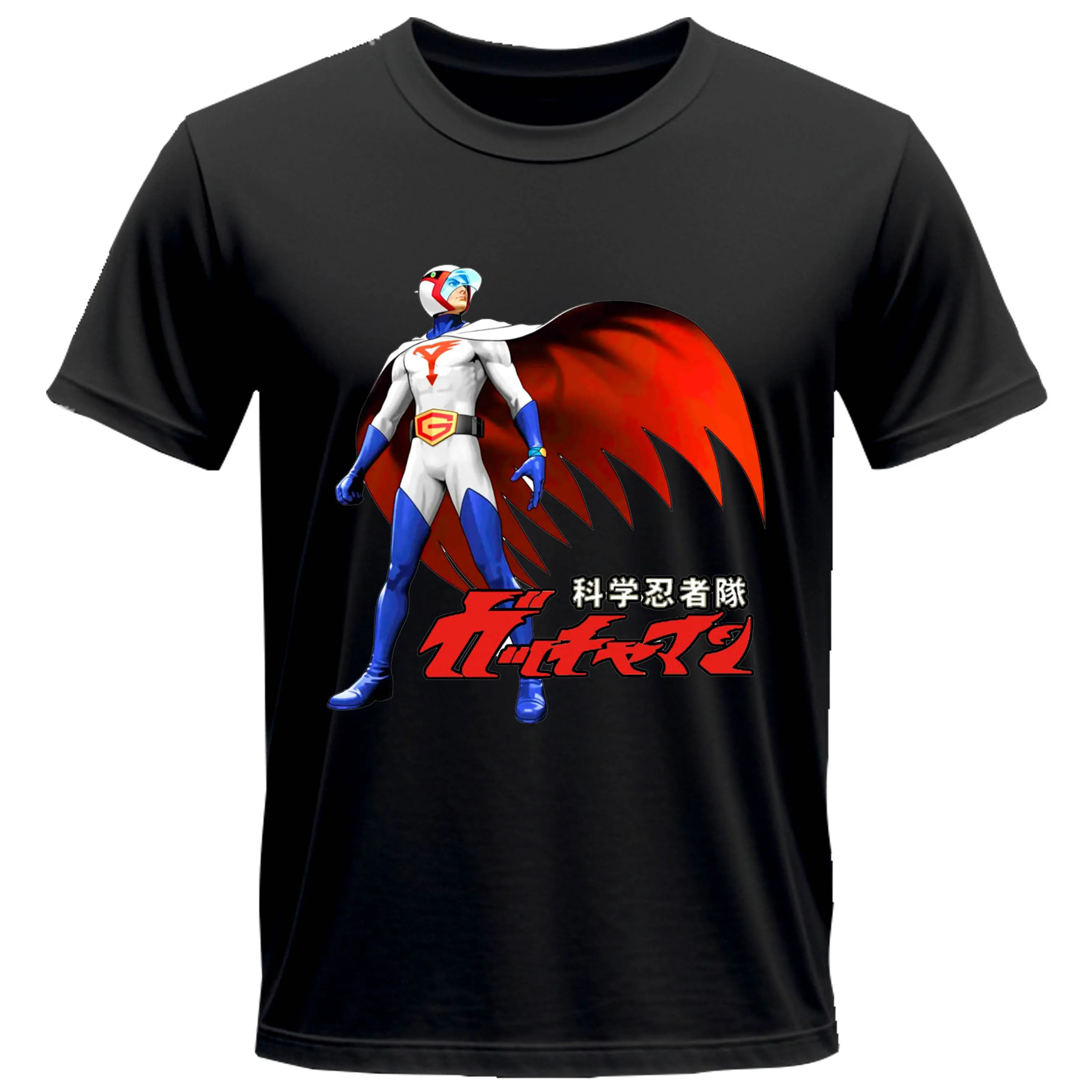 Gatchaman KEN Eagle Battle of the Planets printing t shirts Unisex Casual cotton Vintage round neck Streetwear Tees Short Sleeve