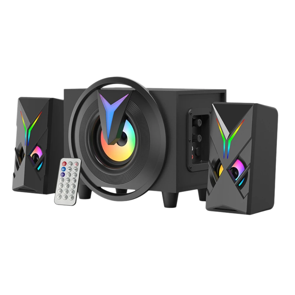 Computer Speakers Game Rgb Stereo Volume Control 3.5 mm Input Multimedia Desktop Speakers for Computer Tablet