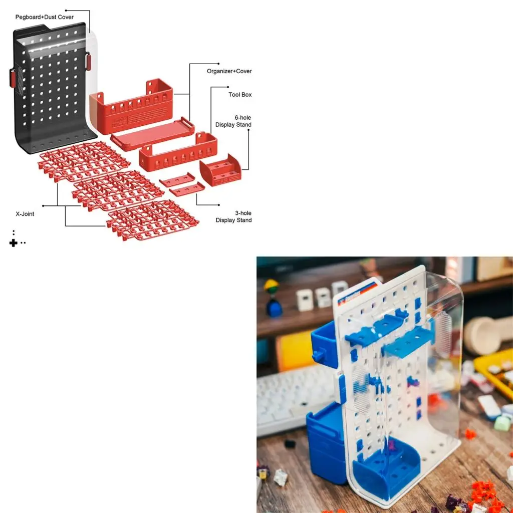 

ABS Keycap Storage Panel With Interchangeable Layout For Office And Gaming Desks