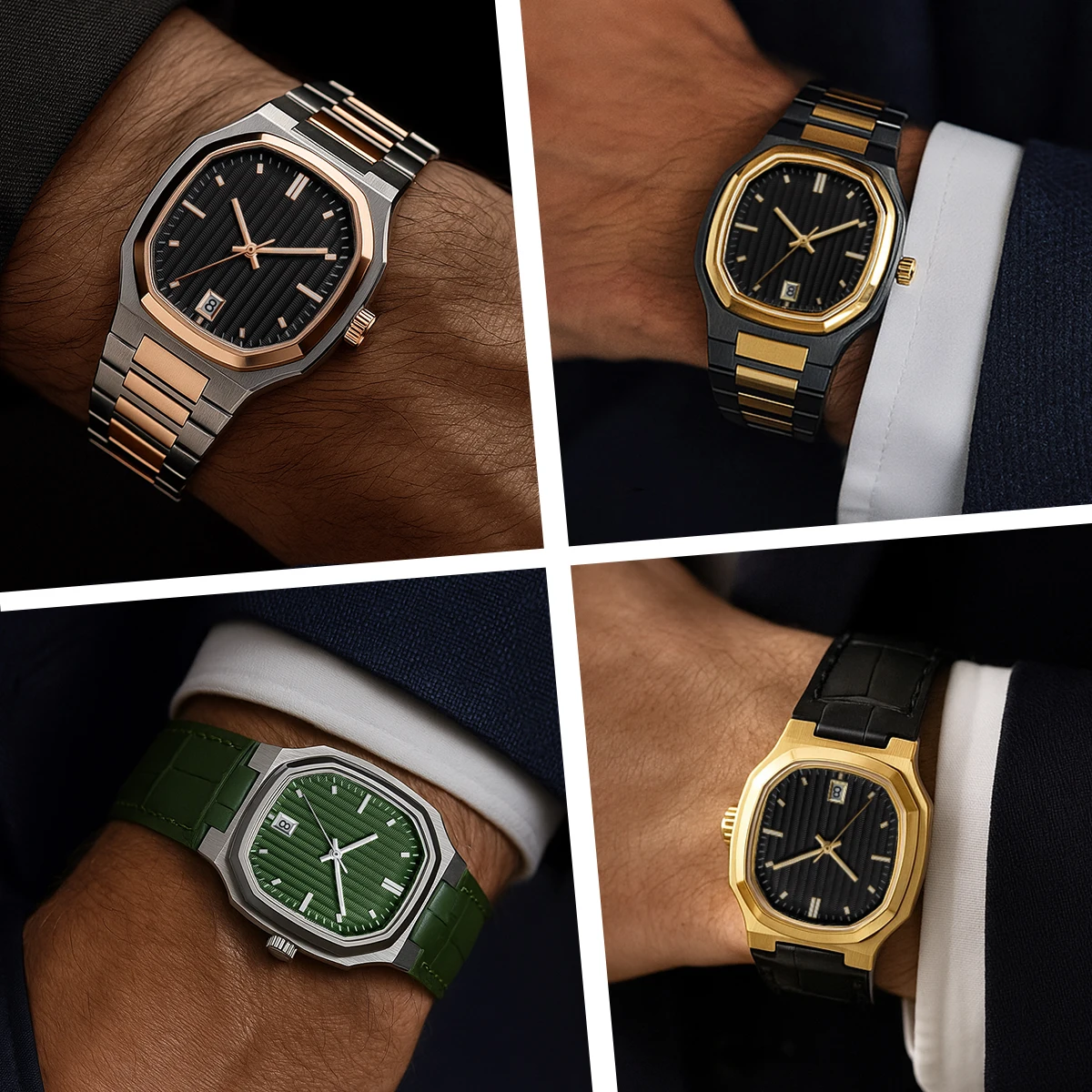 Commercio all'ingrosso 3d Stampa Quadrante Quarzo da uomo Lancette luminose 3atm Impermeabile Business Horloge Voor Heren Logo personalizzato Orologio classico da uomo