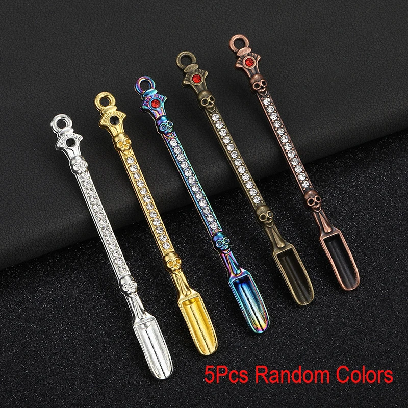 5 Stuks Mini Schop Poeder Lepel Keuken Benodigdheden 10 Stuks Sigaret Metalen Micro-Tuning Fles Thee Kruid Poeder Spade gereedschap Accessoires
