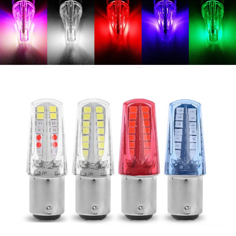 1pc 12V 1157 2835 32SMD Car LED Light Bulb Flowing Strobe Lamp Turn Signal Brake Light Warning Lamp Waterproof Light