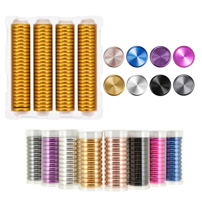 Aluminum Mushroom Hole Binding Rings Set Loose Leaf Notebook Rings for Journal and Planner Binding, 24mm 28mm 32mm 38mm, 100