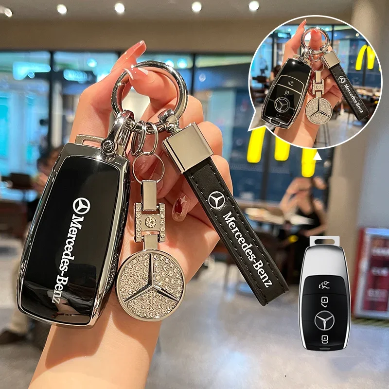 Fashion TPU Car Remote Key Case Cover Shell For 2019 2020 Mercedes-Benz A220 E63S AMG E-Class GLE 350 4MATIC E300 E400 E43 W213