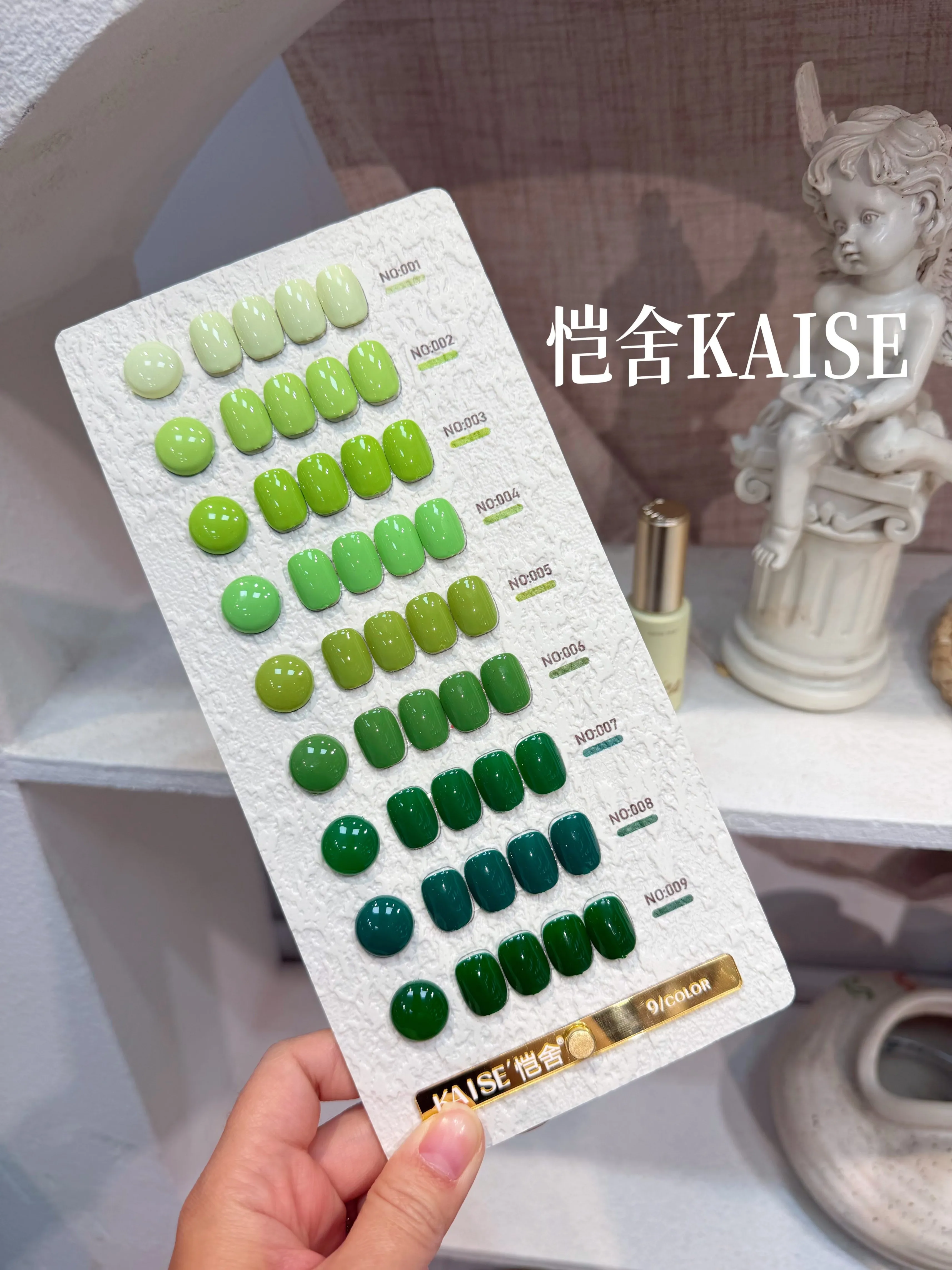 KAISE 9 Colors Solid Color Nail Gel Set 2026 New Fashion Long Lasting HEMA-Free TPO-Free Non-Toxic UV Gel for Salon Wholesale