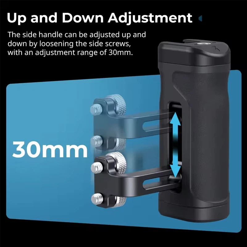 SmallRig Camera Mini Side Handle Kit With NATO Clamp Adapter & NATO Rail Lightweight Cage Grip For Mount Magic Arms, Light -5532