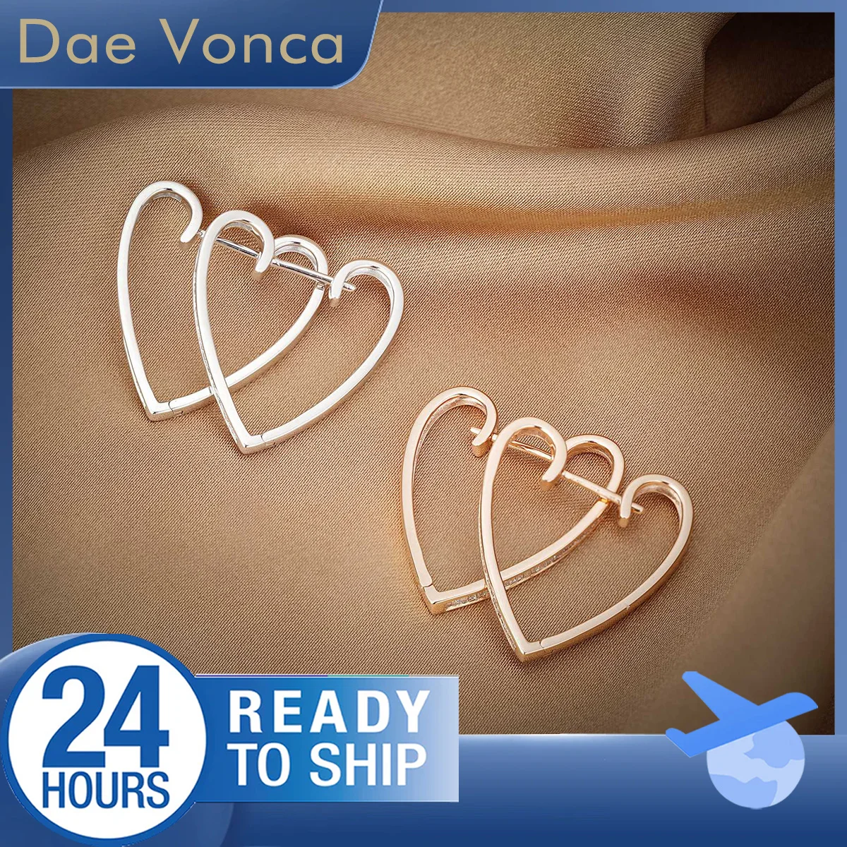 Heart Shaped Natural Diamond Earrings 18K White Gold Diamond Earrings Baguette Natural Diamond Openwork Earrings Valentines Gift