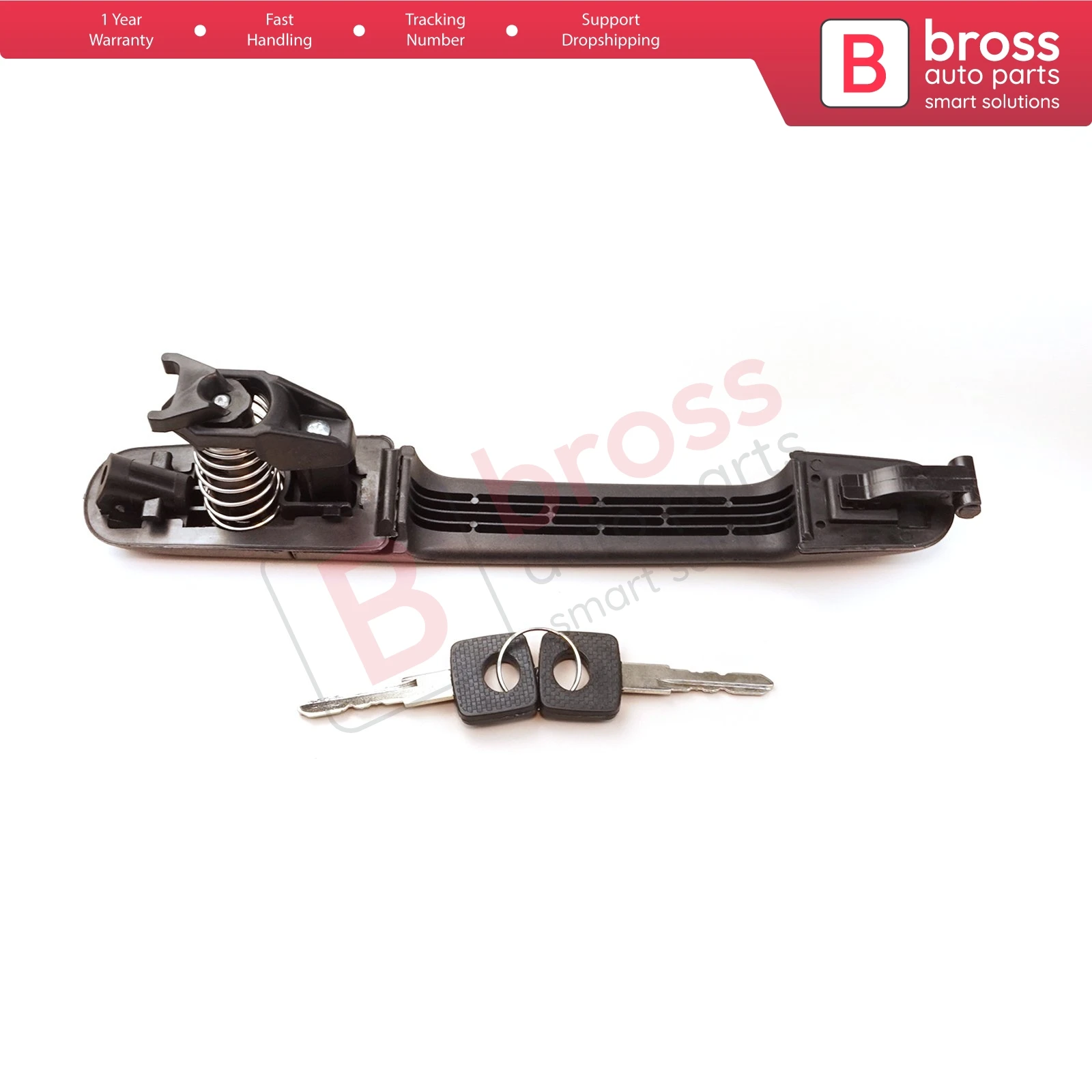 V1BDP1185 Exterior Door Handle with Keys A0007601359 for Mercedes Axor 1999-2014 Atego 1998-On Unimog 2013-On Scania 3 1987-1998