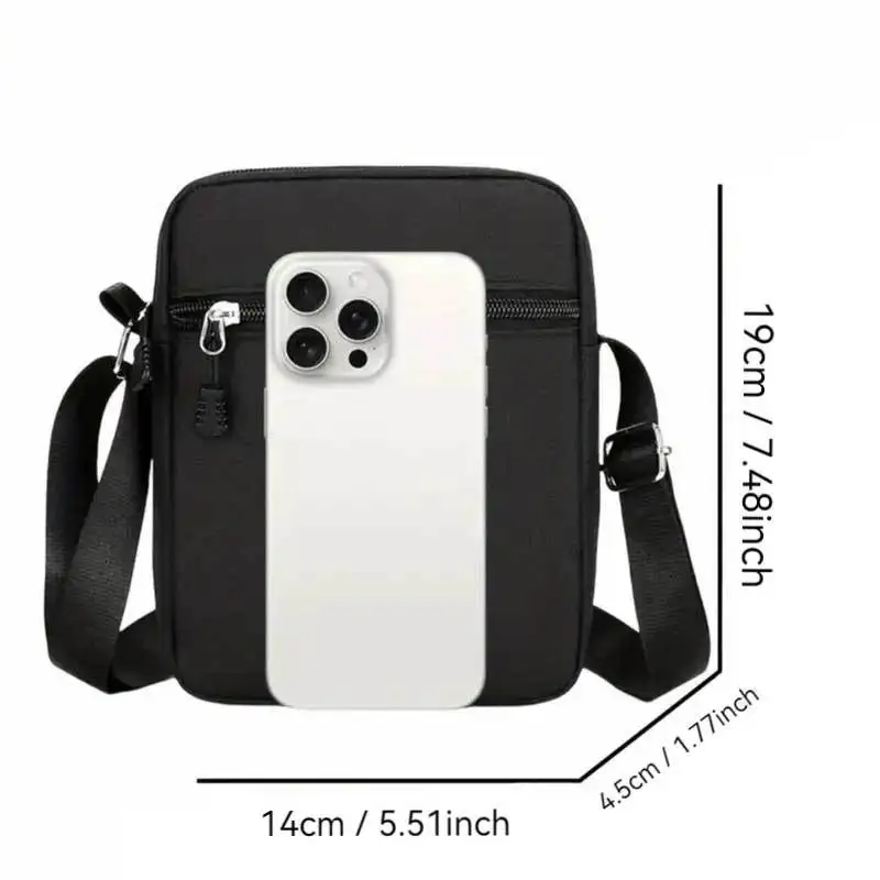 Ace of Spades Poker Canvas Shoulder Bag Crossbody Bag Stylish Accessory for Travel Daily Sports with Zippered Pocket for Storage view 5