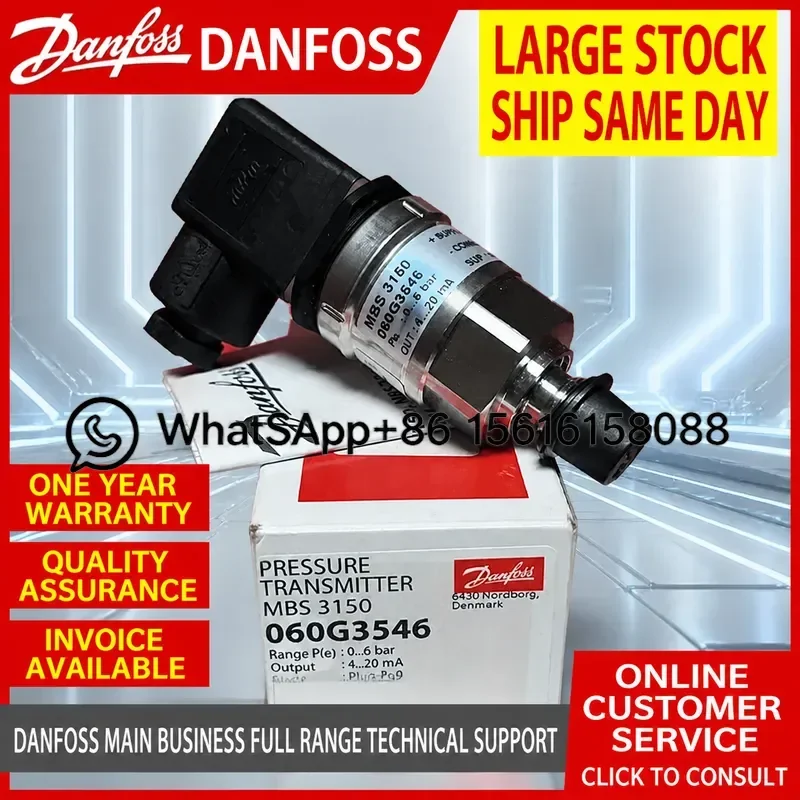 Danfoss MBS3350 MBS3150 Pressure Transmitter Sensor 060G3547  060G6681  060G5667  060G6149  060G6727  060G3546