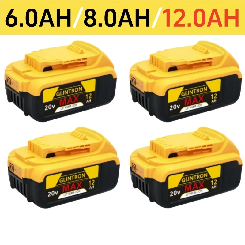 New 100% Original 12000mAh 20V for Dewalt Power Tool Battery DCB206 20V 18.0Ah Battery DCB206 20V Ba