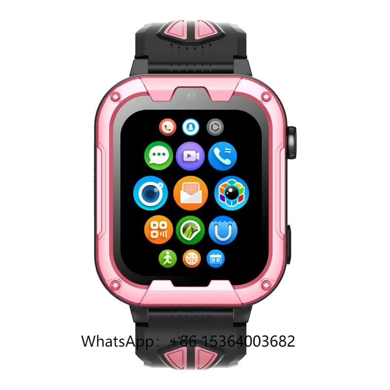TJXLWonlex Digital Crown Control 4G Sim Watch KT32 Видеозвонок GPS Детские умные часы Android 8.1 APPs Несколько цветов Розовые часы