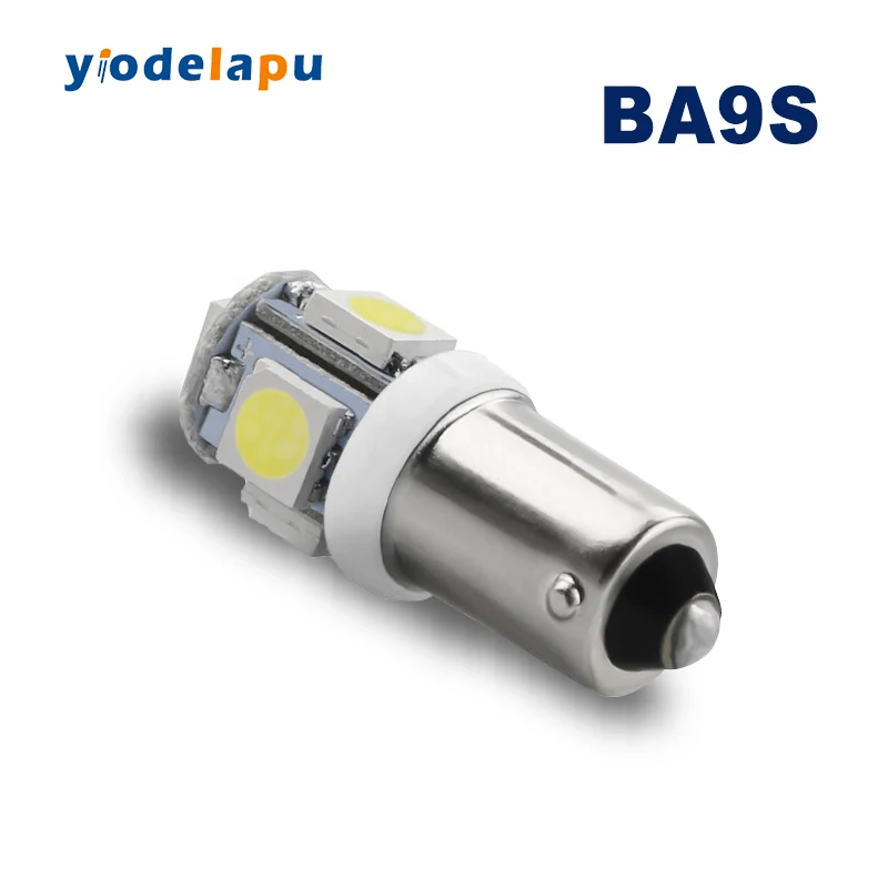 12V White BA9S LED 5050 SMD Car Interior Signal Lamp License Plate Light Dome Bulb 12v Auto Reading Lamp