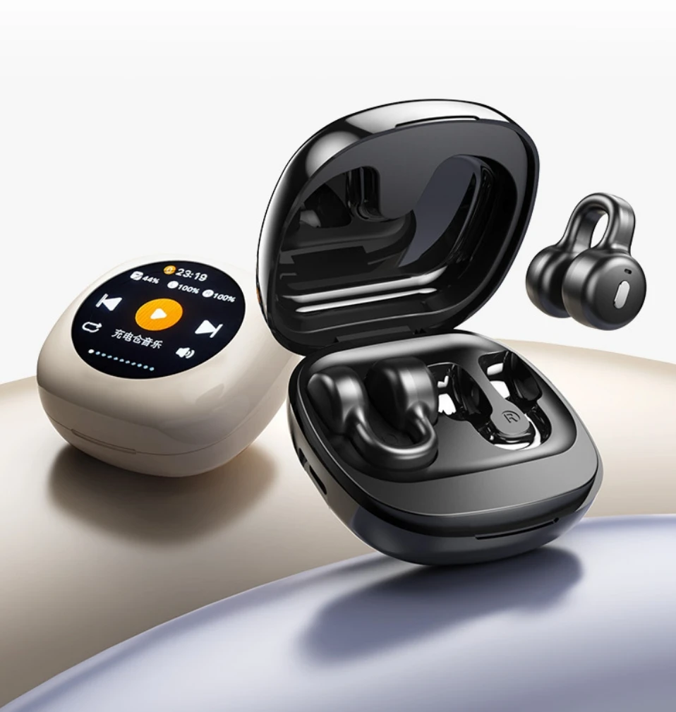 

High-Quality Ear Clip Type With Screen Digital Sisplay Wireless Headphones With Ultra-Long Life Noise-Canceling Headphones