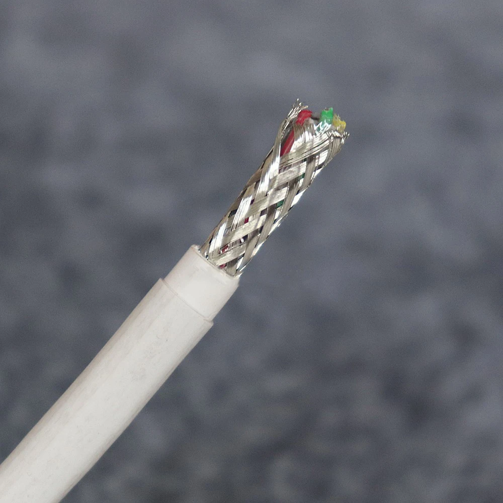 4-core 0.2 Square Shielded Liquid Level Cable Anti-corrosion Air Gide PTFE Ventilation FEP Vent Cable Liquid Level Cable