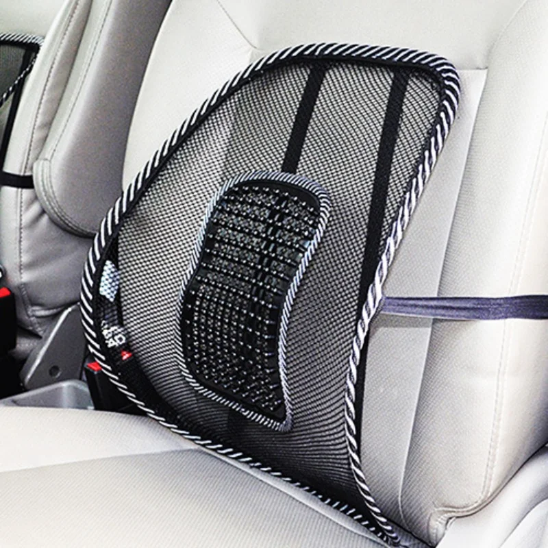 

Mesh Car Cushion Chair Back Support Massage Truck Office Cushion Car Seat Pollow Car Interior Supplies Relief Lumbar Backrest