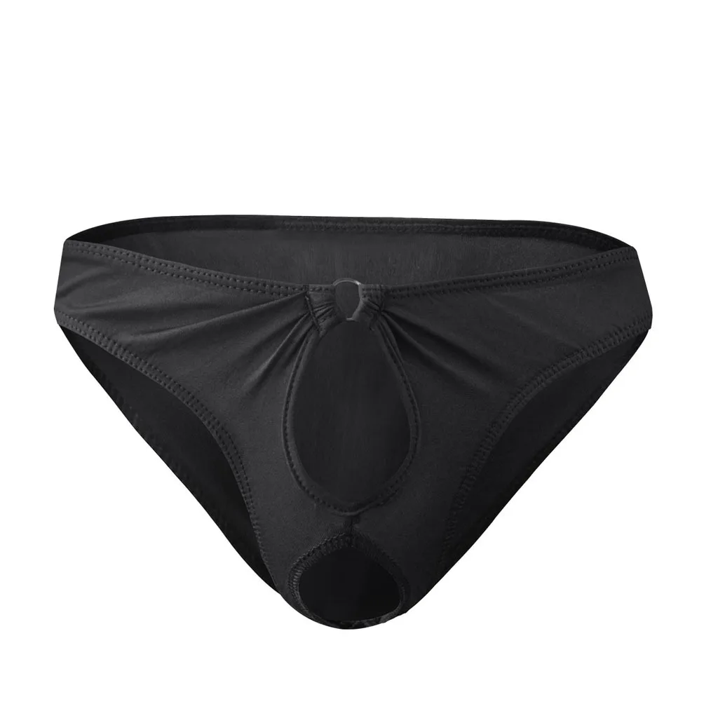 Biancheria intima da uomo erotica Foro per pene aperto G-String Gay Sexy Vita bassa Breve Perizoma Lingerie Sissp Mutande porno Cazzo esposto Undies