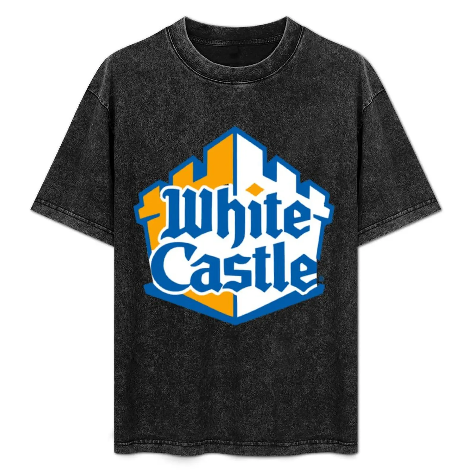 

WHITE CASTLE FASTFOOD RESTAURANT T-Shirt Basic Short Sleeve Cotton Blend T-Shirt