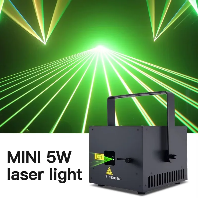 5W High Power Stage Light DMX512 ILDA Control Bright Beam Professional Lighting for Live Show Party Event
