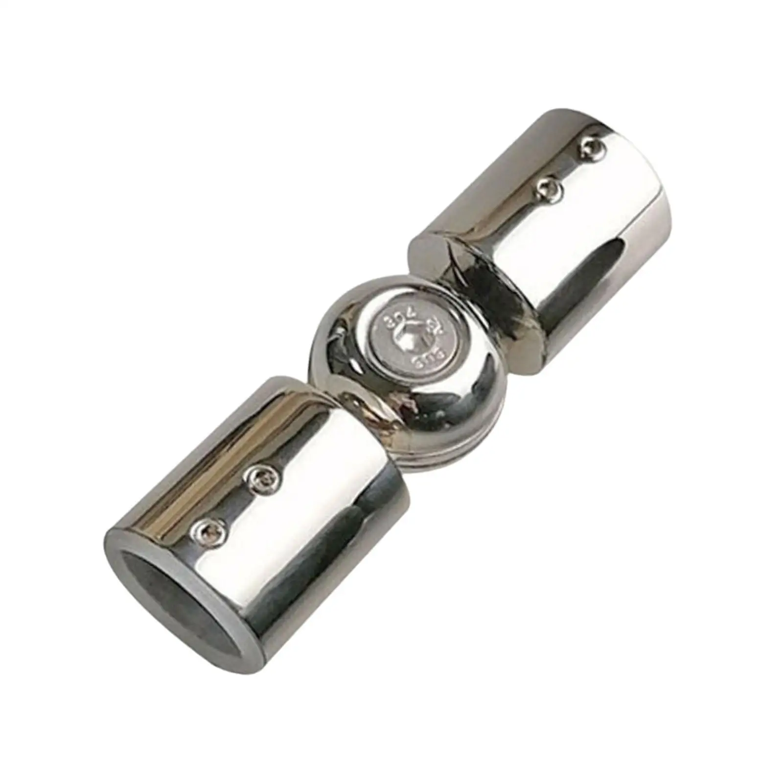 Adjustable Stainless Steel Hinged Elbow Rod Connector Heavy Duty Curtain Rod Corner Joint for Bay Window
