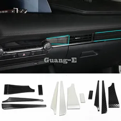 Car Sticker Inner Trim Front Middle Air Conditioning Switch Outlet Vent Panel For Mazda 3 Mazda3 Axela M3 2019 2020 2021 2022