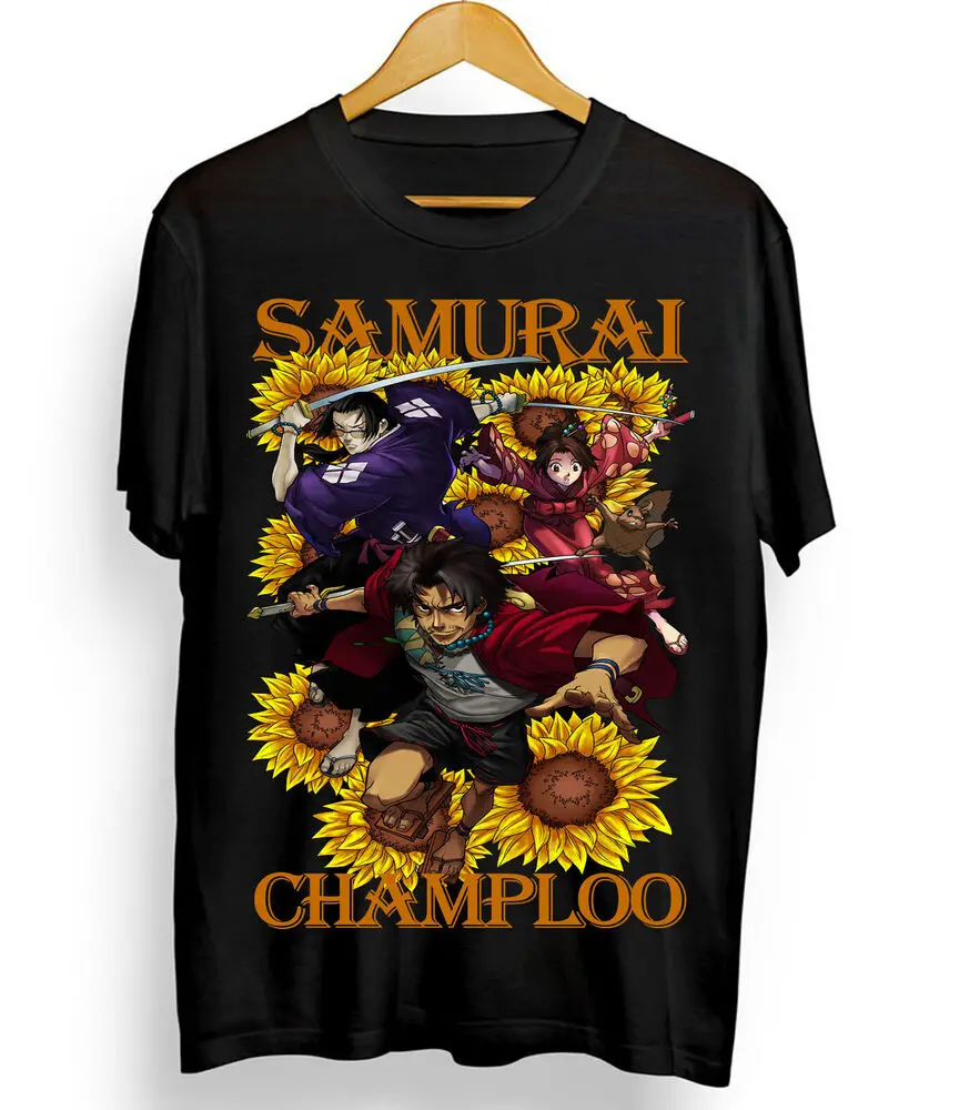 Samurai Champloo T-Shirt Manga Anime Walk Mugen Jin Fuu Kasumi Shirt All Size