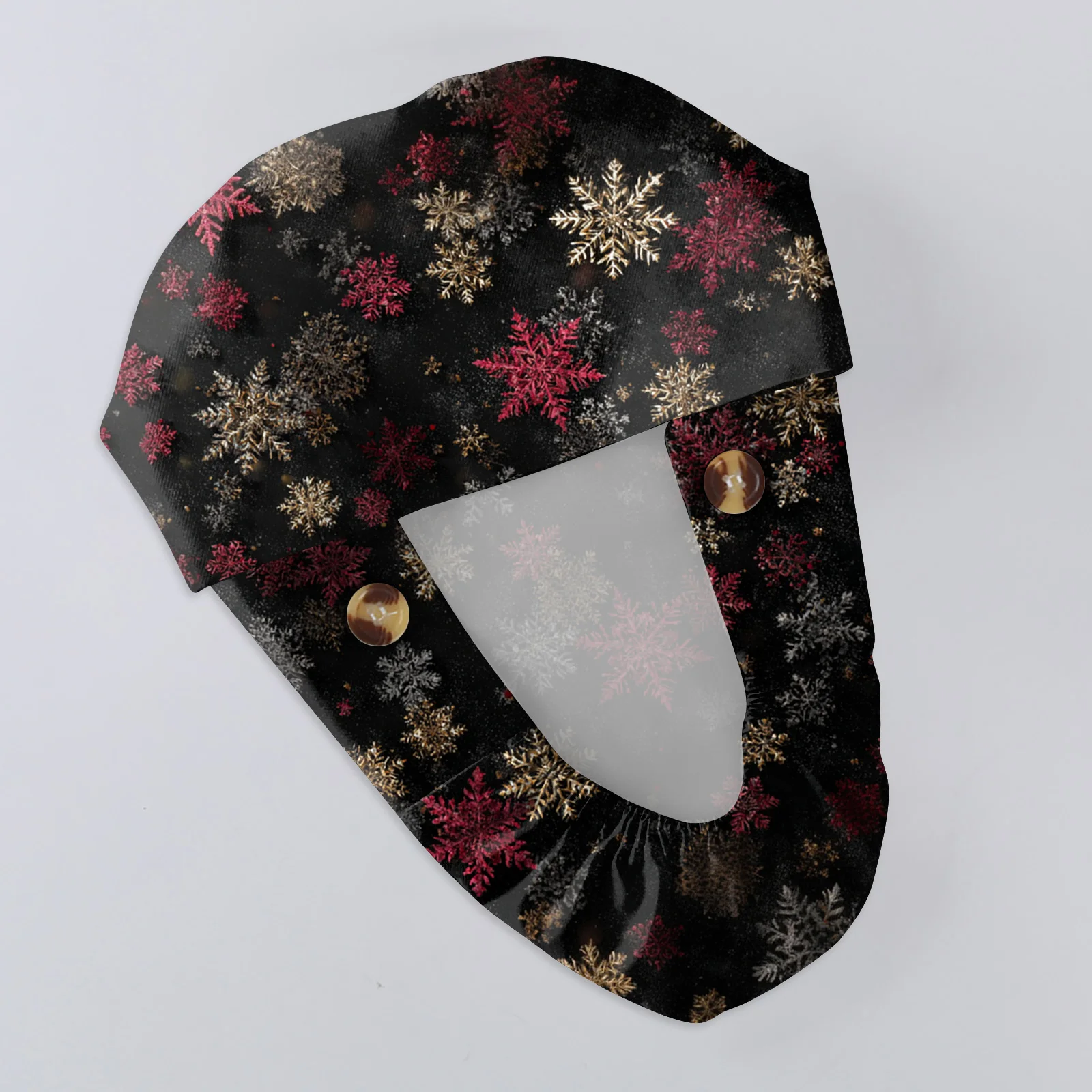 Casquettes Baotou de pharmacie chirurgicale imprimées avec éléments de noël, médecins de clinique pour animaux de compagnie, chapeau de soins pour infirmière chirurgicale, casquette de travail polyvalente