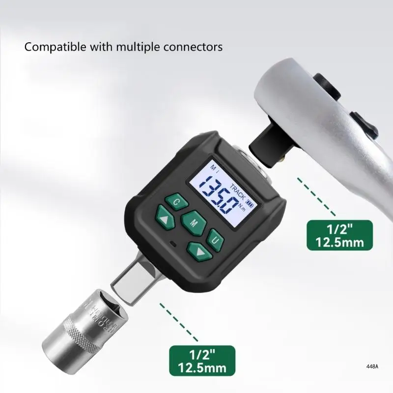 Precisions 1/2 Inch Digital Torque Adapter Car Maintenance Torque Tool Automotive Torque for Repair Man  & Technicians