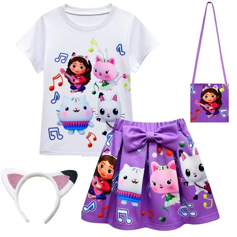 New 2025 Costume Gabbys Dollhouse Clothing Mercat Dress Animals Smiling Car Cat Hug Gaby Girl Suit Kids BirX158