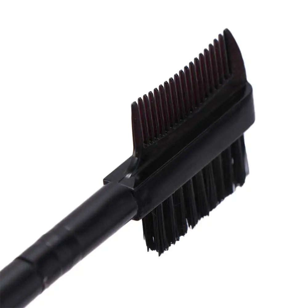 High Quality Dual Head Double Ended Wood Handle Makeup Tool Makeup Brushes Eyebrow Brush Comb Eyebrow Comb Eyelash Brush