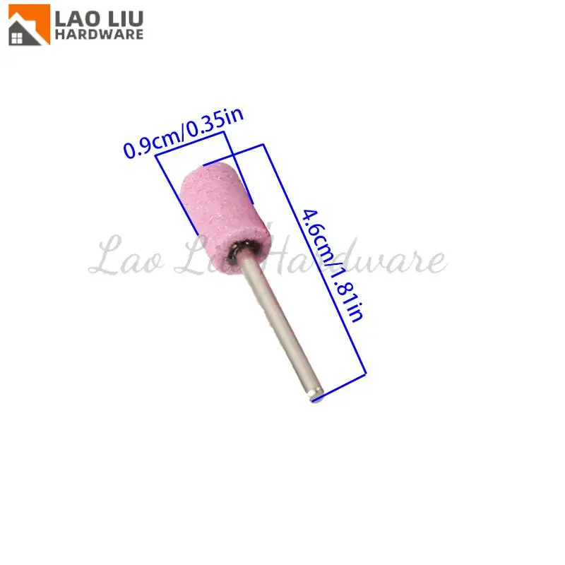 100Pcs Set Mata Gerinda Terpasang 10mm, Mata Bor Penggosok Abrasif untuk Dremel, Gerinda, Bor, Aksesoris Perkakas Listrik