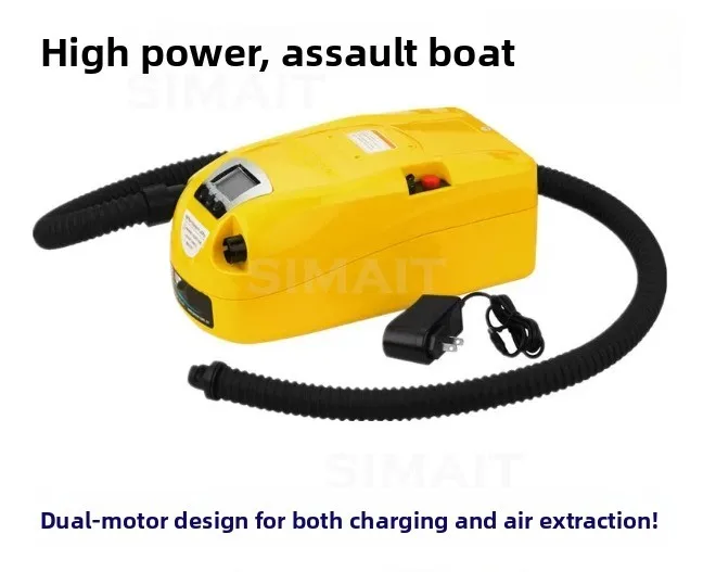 GP-80 DC12V High Pressure Electric Air Pump, Portable Inflator for Inflatable Boat, Dinghy, SUP Board, Kayak and Canoe