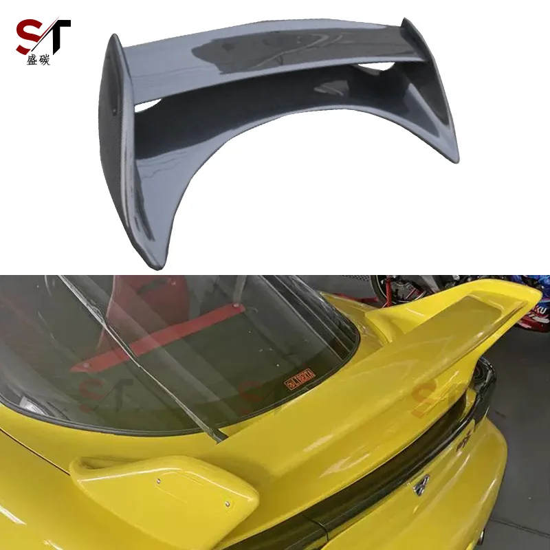 

Подходит для Mazda rx7 FD3S хвостовой спойлер из углеродного волокна, двухслойная смола, фиксированное ветровое крыло, модификация автомобиля