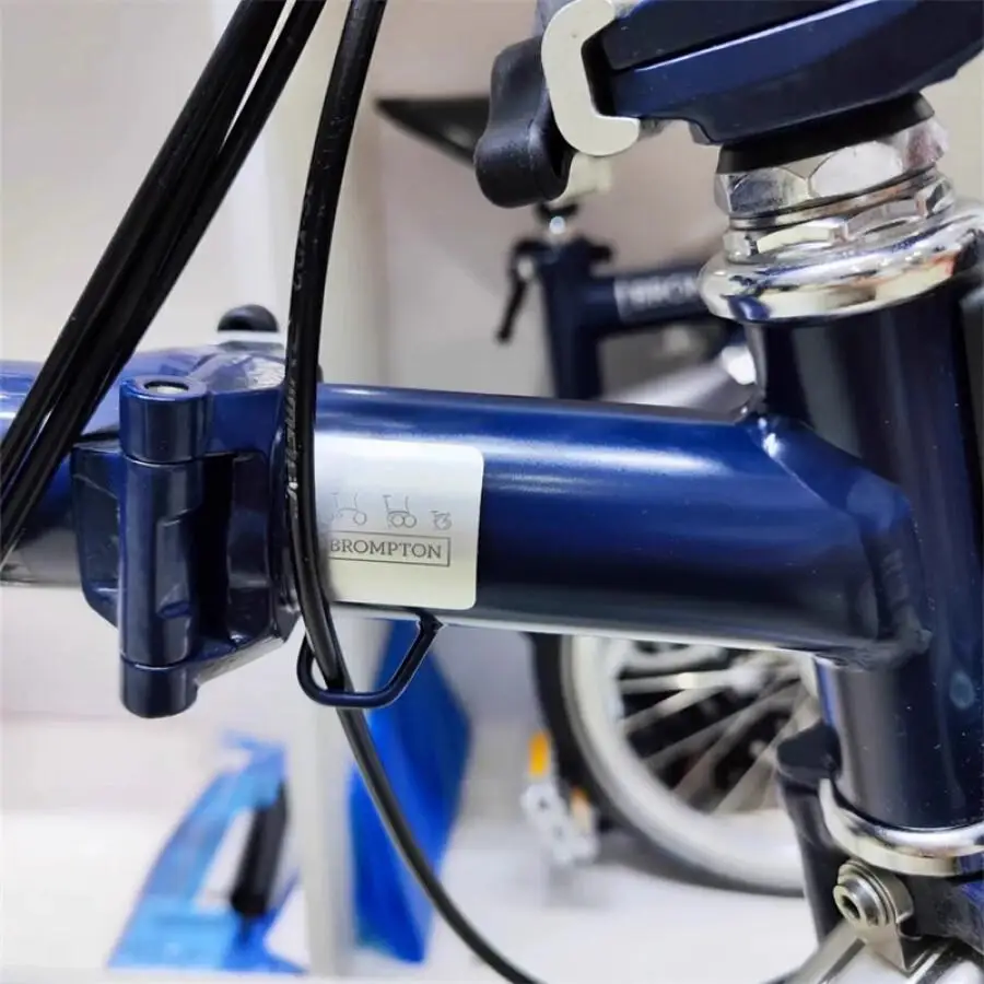 Litepro Folding Bike Aluminum Protective Patch Headtube Scratch Resistant Metal Sticker With Adhesive Backing For Brompton/Dahon
