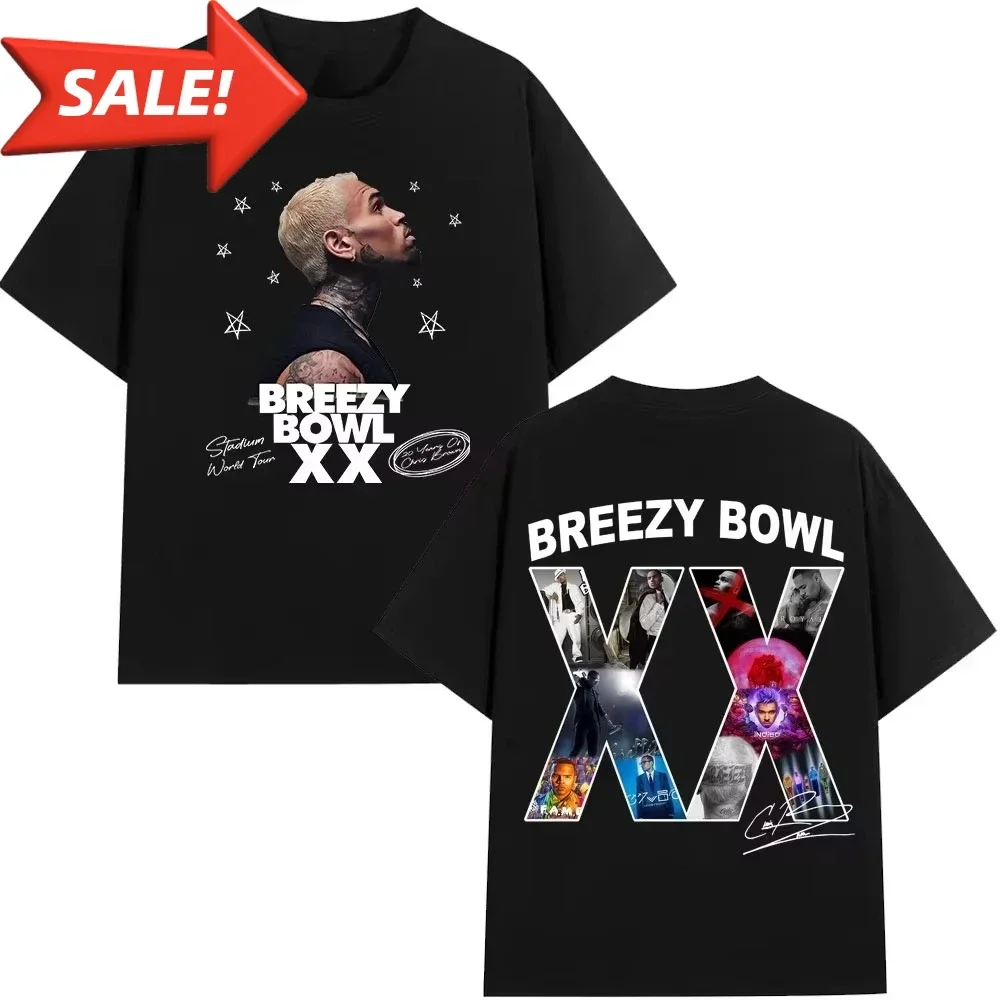 

2025 Tour Concert Merch T-shirt Men's Women Fashion Hip Hop T Shirt Cotton Casual Oversized T-shirt Summer 2025 New