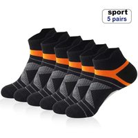 3/5Pairs High Quality Socks Men Outdoor Casual Athletic Socks Short Breathable Black Ankle Socks Run Sports Socks Size38-44