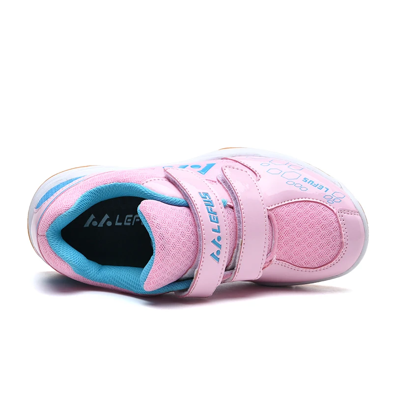 Tênis profissional de treinamento de badminton para meninos e meninas, tênis de voleibol rosa e azul, na moda, L1086, novo