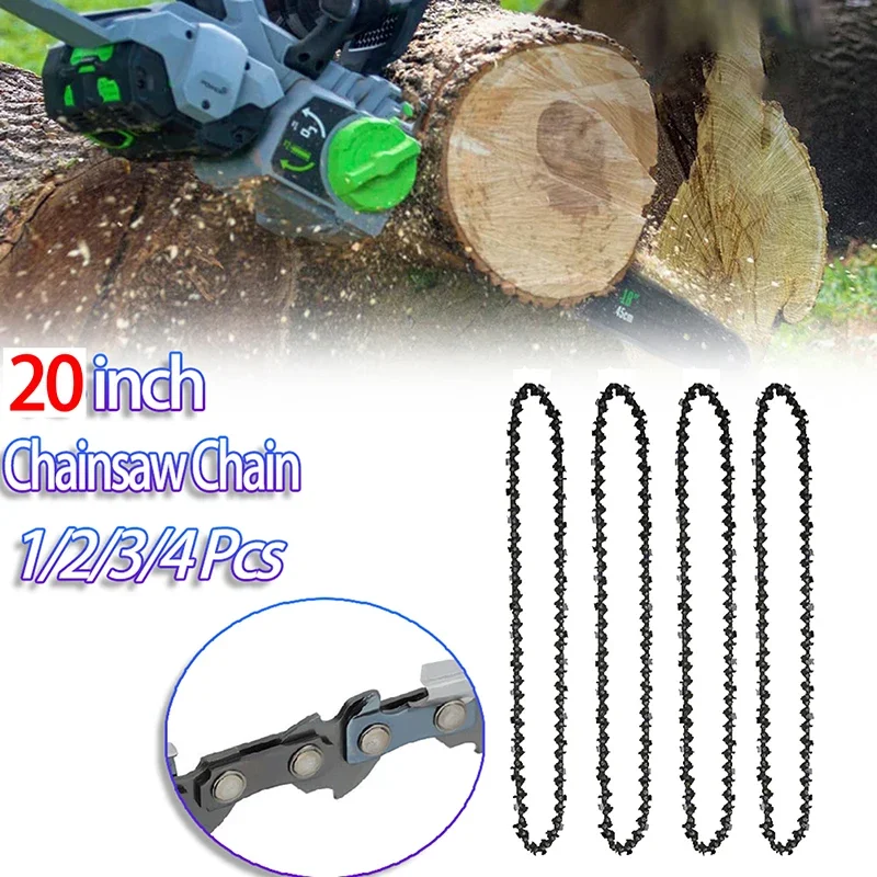 1-4Pcs 20inch Semi Chisel Chainsaw Chain 0.058